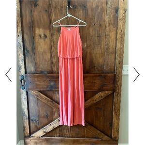 GAP NWT Coral maxi dress